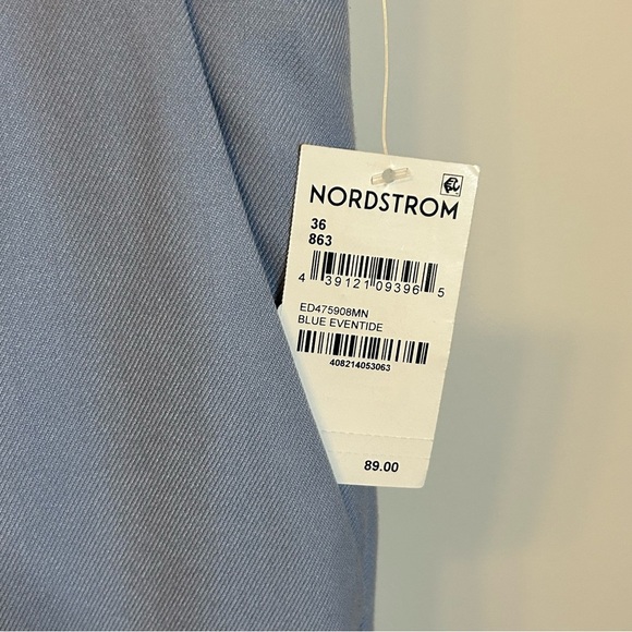 Open Edit | NWT Blue Eventide Pleated Cropped Trouser | Size 36W - Picture 5 of 14